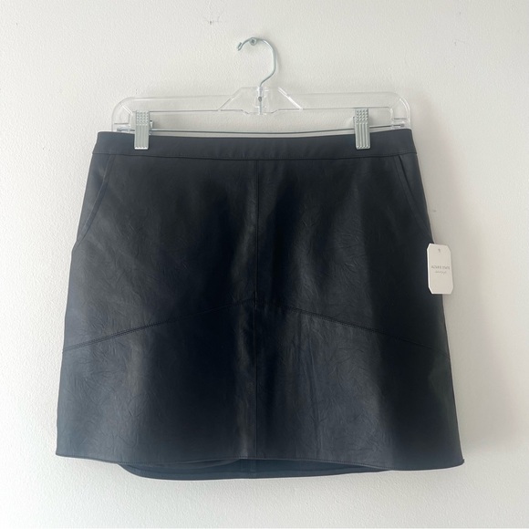 NWT Altar’d State Hazel Vegan Leather Skirt Black - Picture 1 of 6